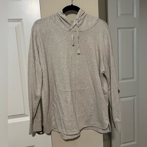 A New Day Long Sleeve Lightweight Light Brown/Beige Hoodie Shirt